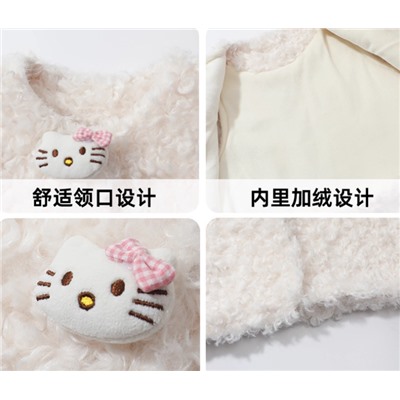 Пушистый жилет для девочек