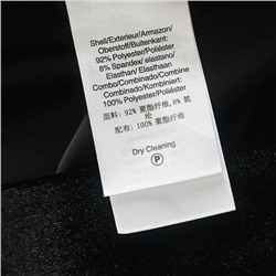 Элегантное женское платье с асимметричным вырезом и рукавами, комбинированное двумя видами тканей  DKN*Y