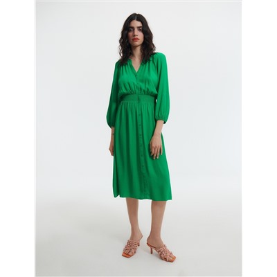 Midikleid aus Viskose
