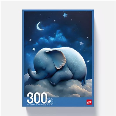 Пазл Слоненок, 300 элементов, поверхность пазла с эффектом бархатной бумаги