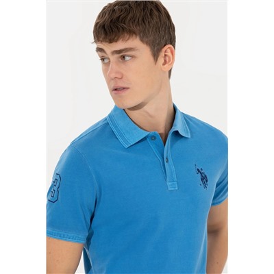 Erkek Petrol Basic Polo Yaka Tişört