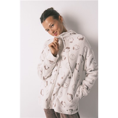 Bata corta borreguito blanco Snoopy