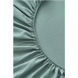 КПБ полукомплект простыня на резинке Борт 25 + 2 наволочки 70*70 изумруд НАТАЛИ #1025872