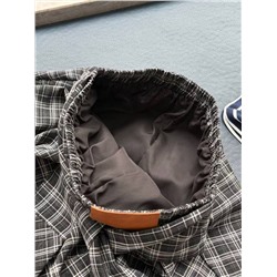 Юбка в клетку с ассиметричным кроем и регулируемой талией 🤍  Внутри шортики