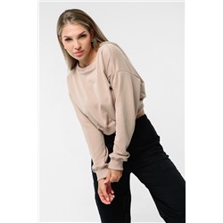 Свитшот 3 оверсайз короткий