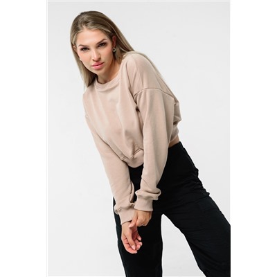 Свитшот 3 оверсайз короткий