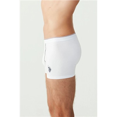 U.S. Polo Assn. U.s Polo Assn. 80093 Erkek 2 Li Boxer-beyaz&grimelanj