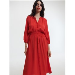 Midikleid aus Viskose