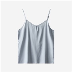 Комплект рубашка + майка из гладкой и элегантной шифоновой ткани, экспортная фабрика