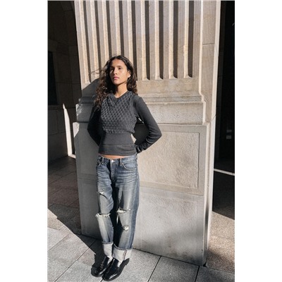 JUMPER WITH WAISTCOAT DETAIL