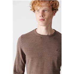 Vizon Bisiklet Yaka Tüylenmeyen Triko Kazak