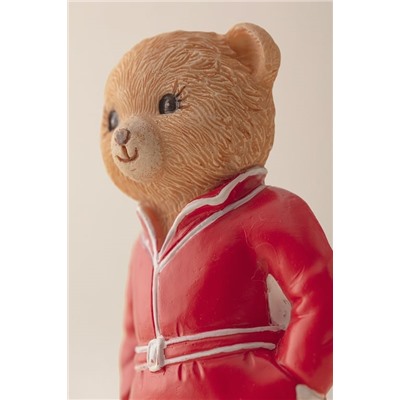 Jolie Bear Magnet - Kırmızı - 4x8 cm