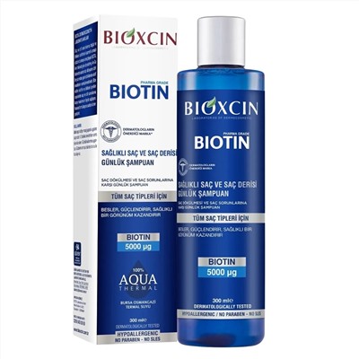 Bioxcin Шампунь против выпадения волос, для роста волос с Биотином, Bioxsine, Биоксин, 300мл
