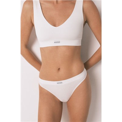 Braga tanga sin costuras blanco