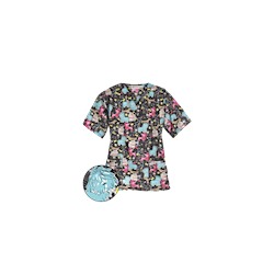 UA Dog Park Black Print Scrub Top