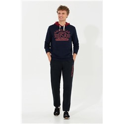 Erkek Lacivert Kapüşonlu Sweatshirt