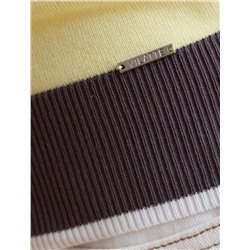 Джемпер с V-вырезом с коротким рукавом из вискозы