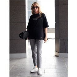 Футболка свободного кроя с авторским принтом