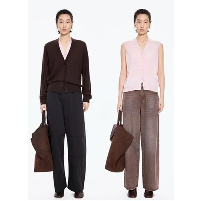 Женский комплект из двух предметов: свитер с V-образным вырезом  ДЖЕЙ*ЭН*БИ*УАЙ