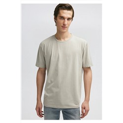 Mavi Stretch Bej Basic Tişört Loose Fit / Bol Rahat Kesim 0610136-70100