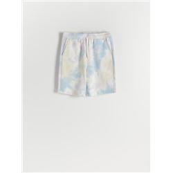 Sweatshorts in Batik-Optik