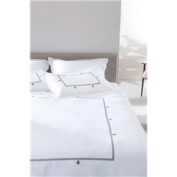 Lilas King Size Nakışlı Nevresim Takımı - Saten