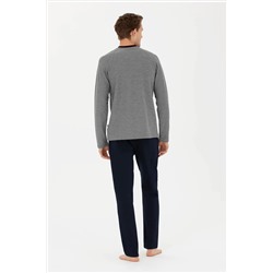 Erkek Antrasit Melanj Pijama Takımı