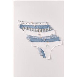 Pack 7 tangas algodón mix estampado