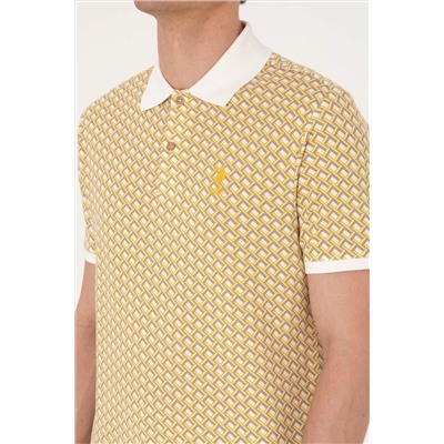 Erkek Regular Fit Açık Haki Polo Yaka Tişört
