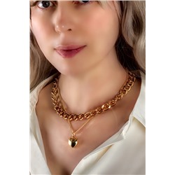 Колье Сердце двустороннее + Подарок