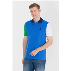 Erkek Saks Polo Yaka Tişört