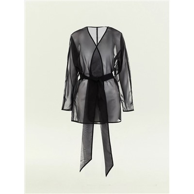 Полупрозрачный жакет с поясом, ML883/moody