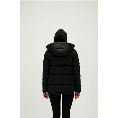Bad Bear Tinkerbell Puffer Siyah Kapüşonlu Kadın Mont
