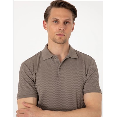 Koyu Vizon Slim Fit Polo Yaka Tişört