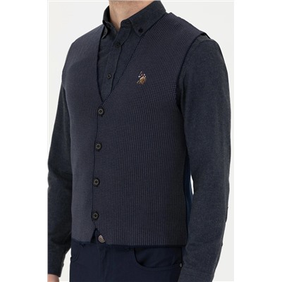 Erkek Lacivert Triko Hırka