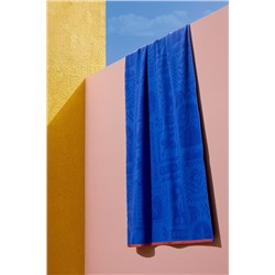 Mai %100 Pamuk Plaj Havlusu - Mavi - 70x150 cm