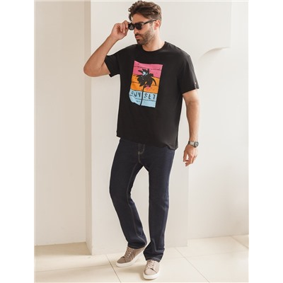 Свободная футболка  с авторским принтом