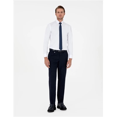 Beyaz Slim Fit Uzun Kollu Gömlek