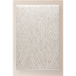 Burcet Halı - Krem/Gri - 80x300 cm