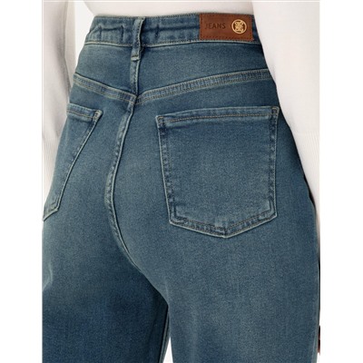 Açık Mavi Mom High Waist Fit Jean Pantolon