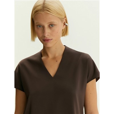 Блузка с V-образным вырезом, B2781/samali