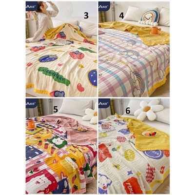 Нежное дышащее хлопково - марлевое одеяло