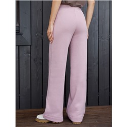 Брюки теплые прямые из футера трехнитики c начесом