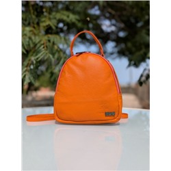 Итальянская сумка - рюкзак из натуральной кожи от AB Zapatos mochila NAPA naranja АКЦИЯ