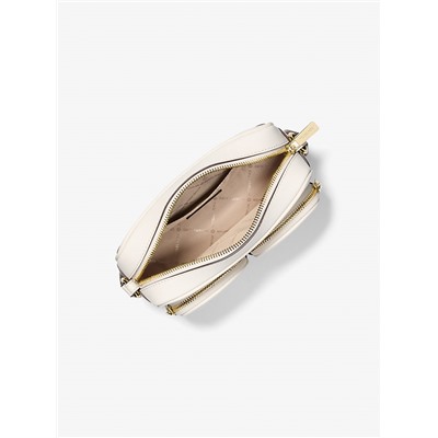 Michael Kors Outlet Jet Set Travel Medium Leather Messenger Bag