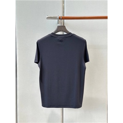 Мужская футболка с круглым вырезом и планкой-хенли (4 цвета)  ЛОРО ПИАН*О