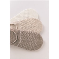 Pack 3 calcetines slip on neutros
