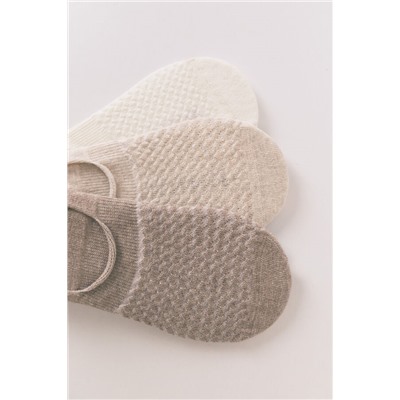 Pack 3 calcetines slip on neutros