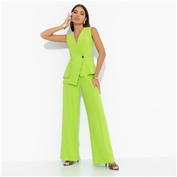 Брюки со стрелками на резинке, Создавай настроение (лайм)