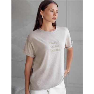 Футболка из премиального хлопка с авторским принтом